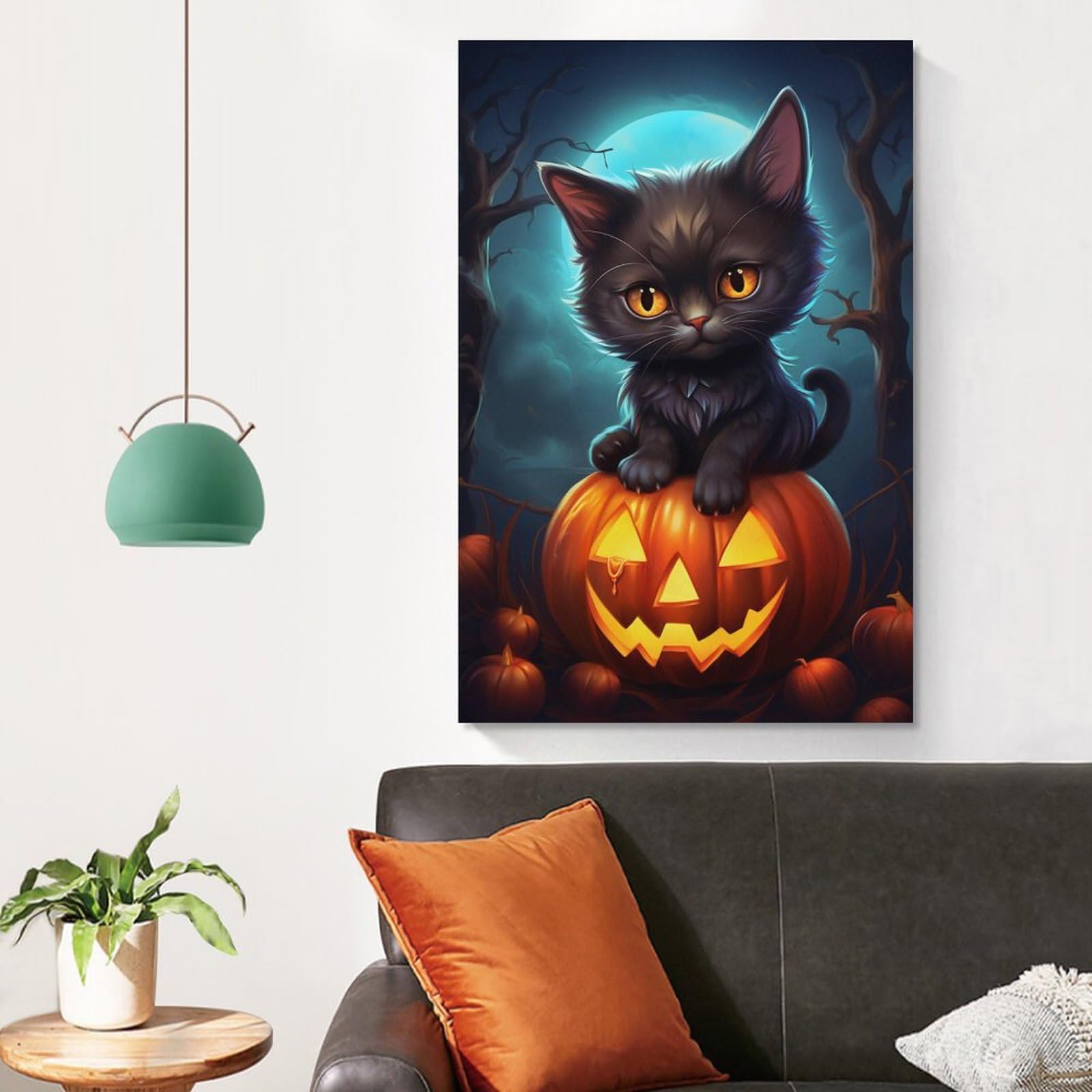 A.Monamour Tapiz De Pared Calabaza Espantapájaros Miedo Noche De Halloween Decoración Navideña Tela Colgante De Pared Tapices Pared Mandala Etnicos Psicodélico Bohemio Hippie