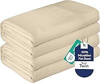 Vista 63 de Royale Linens Juego de 2 sábanas encimeras a granel – Sábanas superiores – Microfibra suave – Resistente a las arrugas y a las manchas – para hotel