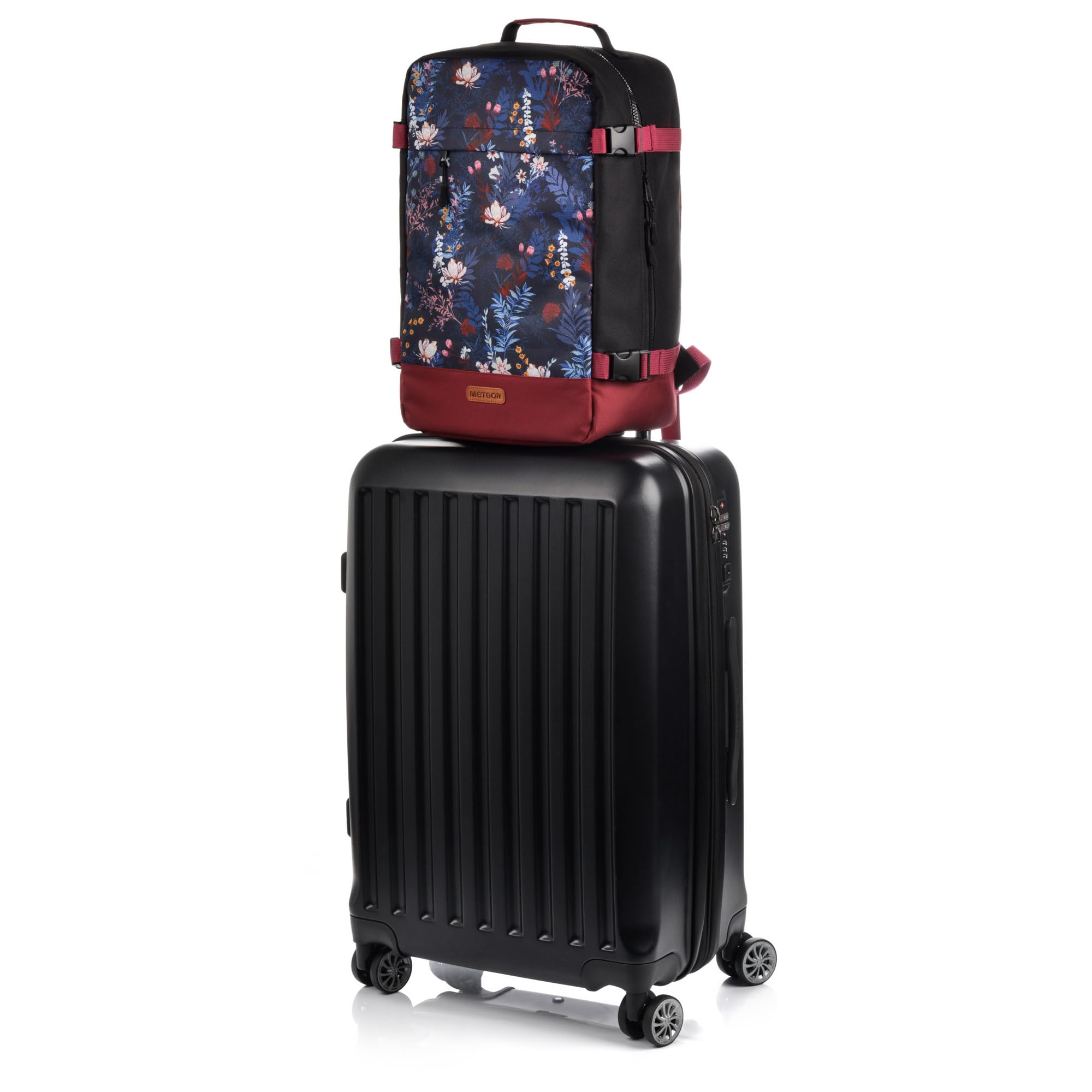 Plecak bagaż podręczny plecak kabinowy bagaż do samolotu podróży 40x20x25 cm Torba podróżna na weekend METEOR