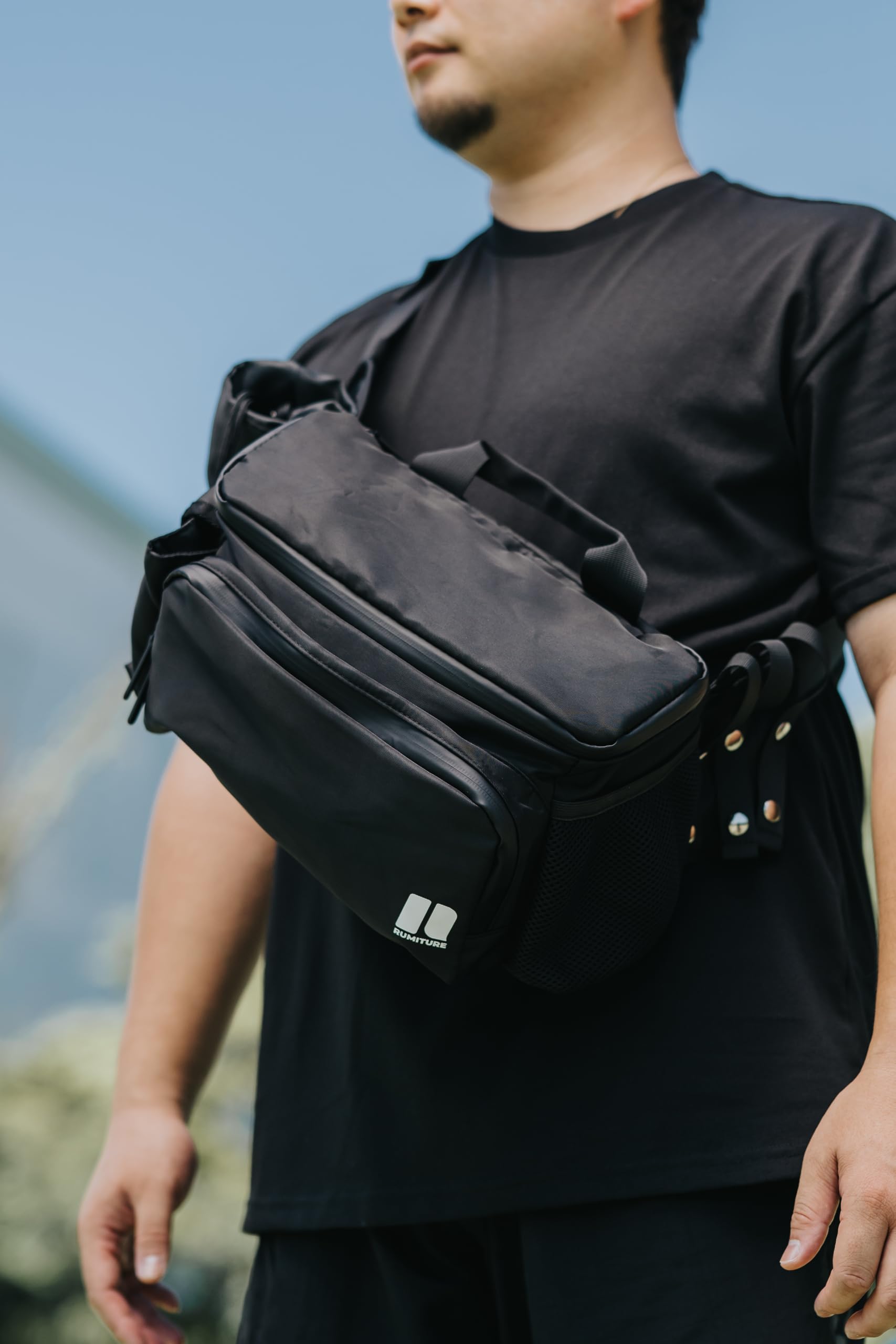 Athletoc - Bolsa de entrenamiento, Negro -, M, Varios pokets para ayudar a la organización