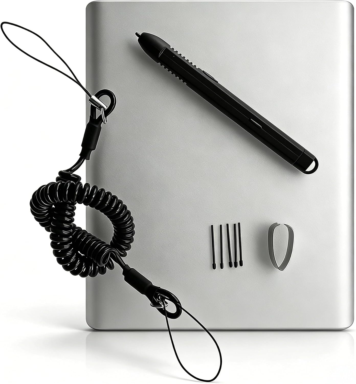 Stylus for Panasonic Toughpad FZ-G1 MK4 MK5, ABS Replacement Pen with Coiled Tether, 5 Extra Nibs & Removal Tool — Compatible with MK4/MK5 Only (Not for MK1/MK2/MK3)