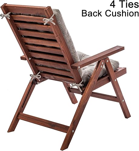 Miniatura 10 de Cojines para silla mecedora, cojines para muebles de exterior y patio, cojín de asiento y espaldar para silla de escritorio, comedor, cocina y silla