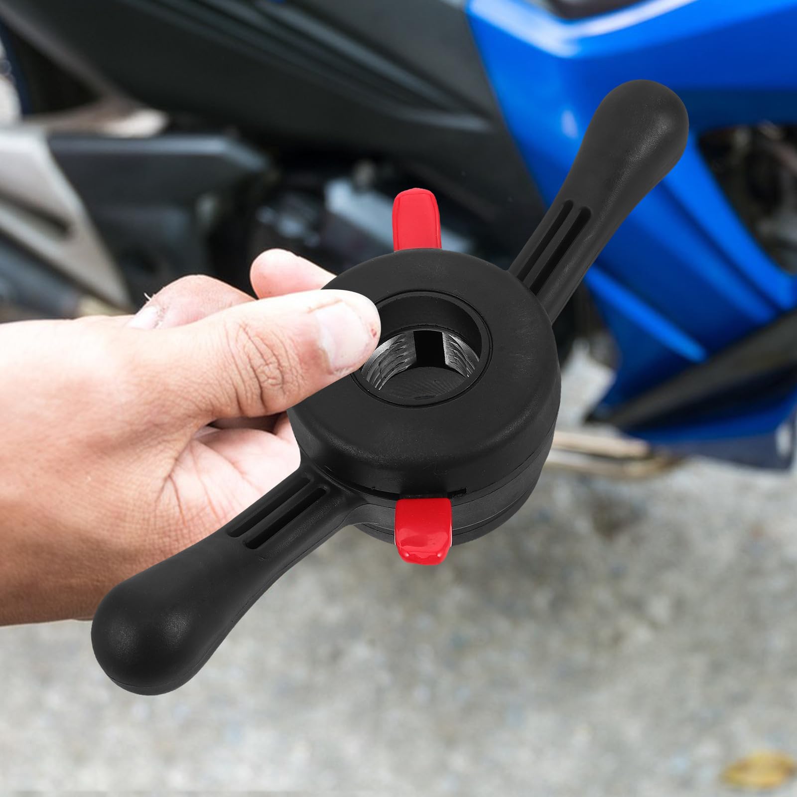 Veemoon Tuerca de Ajuste Rápido para Equilibradora de Neumáticos y Soporte de Equilibrado de Ruedas Nylon Negro para Neumático y Coche de Motocicleta