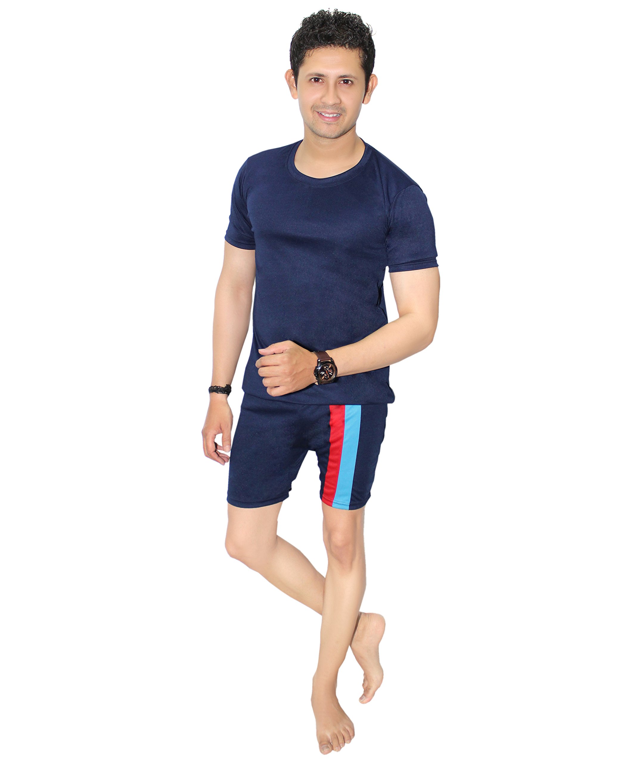 goodluck Commander Men's Swim Jammer/Trunks with T Shirt Set-picture-14