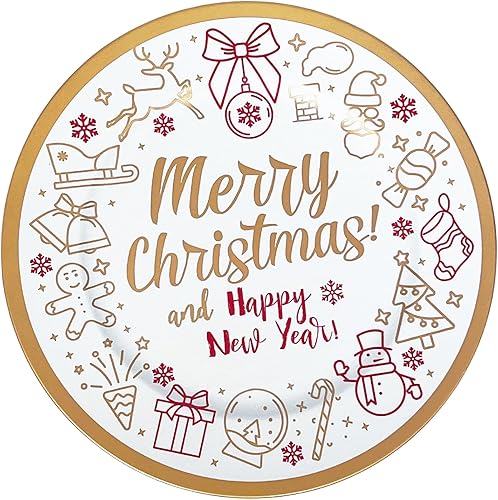 Miniatura 9 de Henilosson Platos de carga azules metálicos de 13 pulgadas, paquete de 6 cargadores redondos de cena, cargadores de platos para platos de cena,