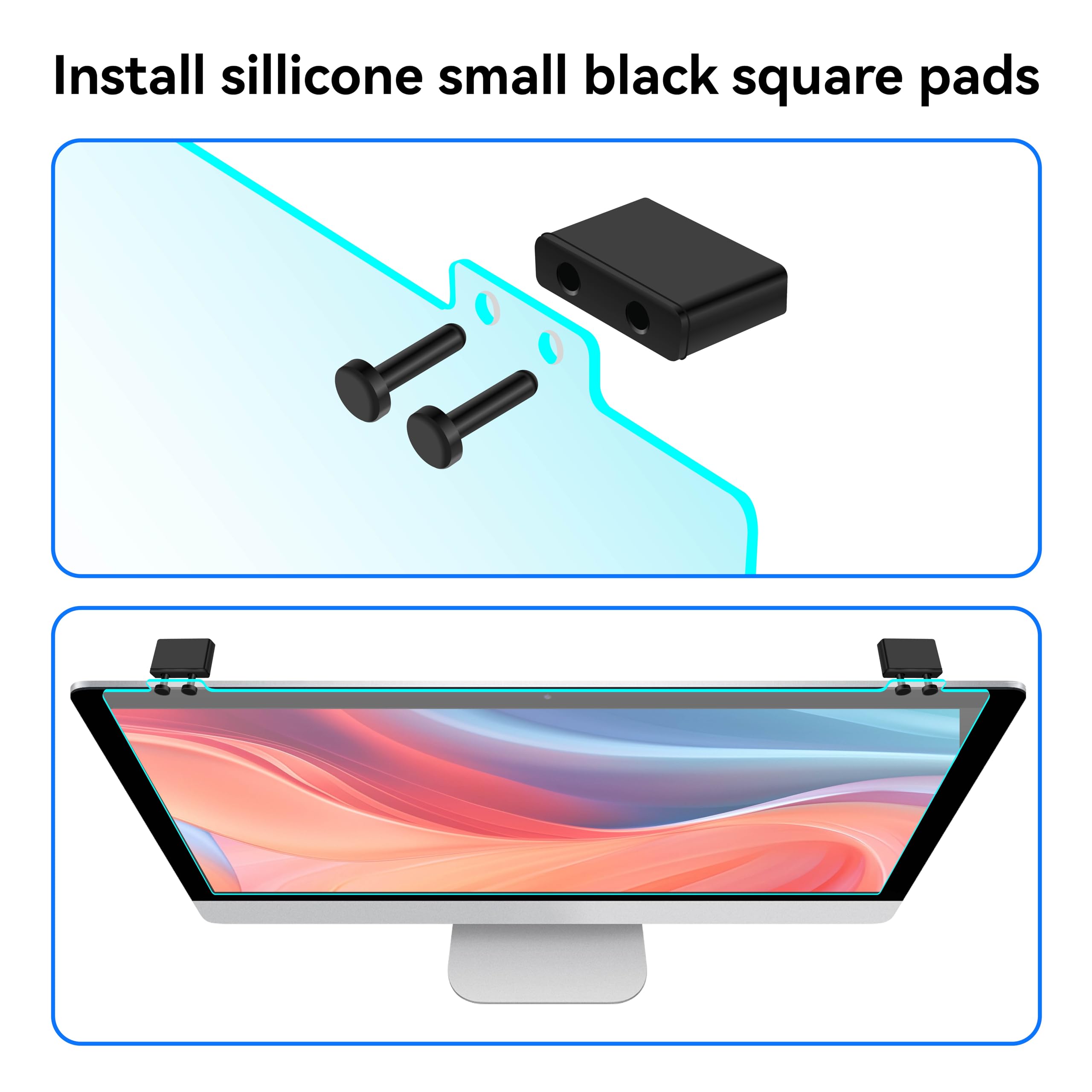 MOSISO Protector Écran Bloqueur de Lumières Bleues 20-22 Pouces Anti-Réflexion Protection des Yeux