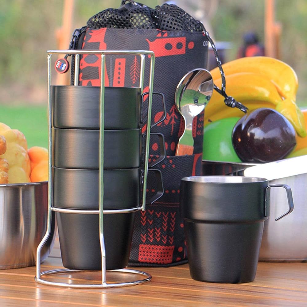 スタッキング　 peak ステンレス マグカップセット 3個 楽天市場】スノーピーク 2024年雪峰祭 チタンシングルマグペア