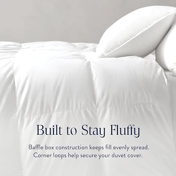 Brooklinen Lightweight Down Alternative Comforter - Full/Queen - Cooling Summer Duvet Insert for Hot Sleepers - 100% Cotton Sateen, Breathable Recycled Fill, Baffle Box - Soft & Airy Bedding