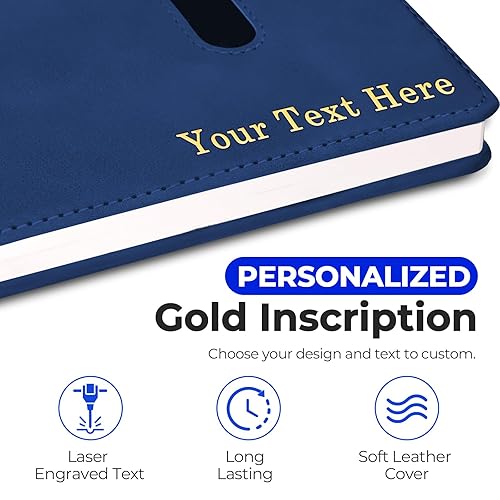 Vista 29 de Personalized Journal Notebook, Personalized Hardcover Notebook with Pen Set, A5 Customized Lined Journals for Women and Men, Birthday, Best Friend