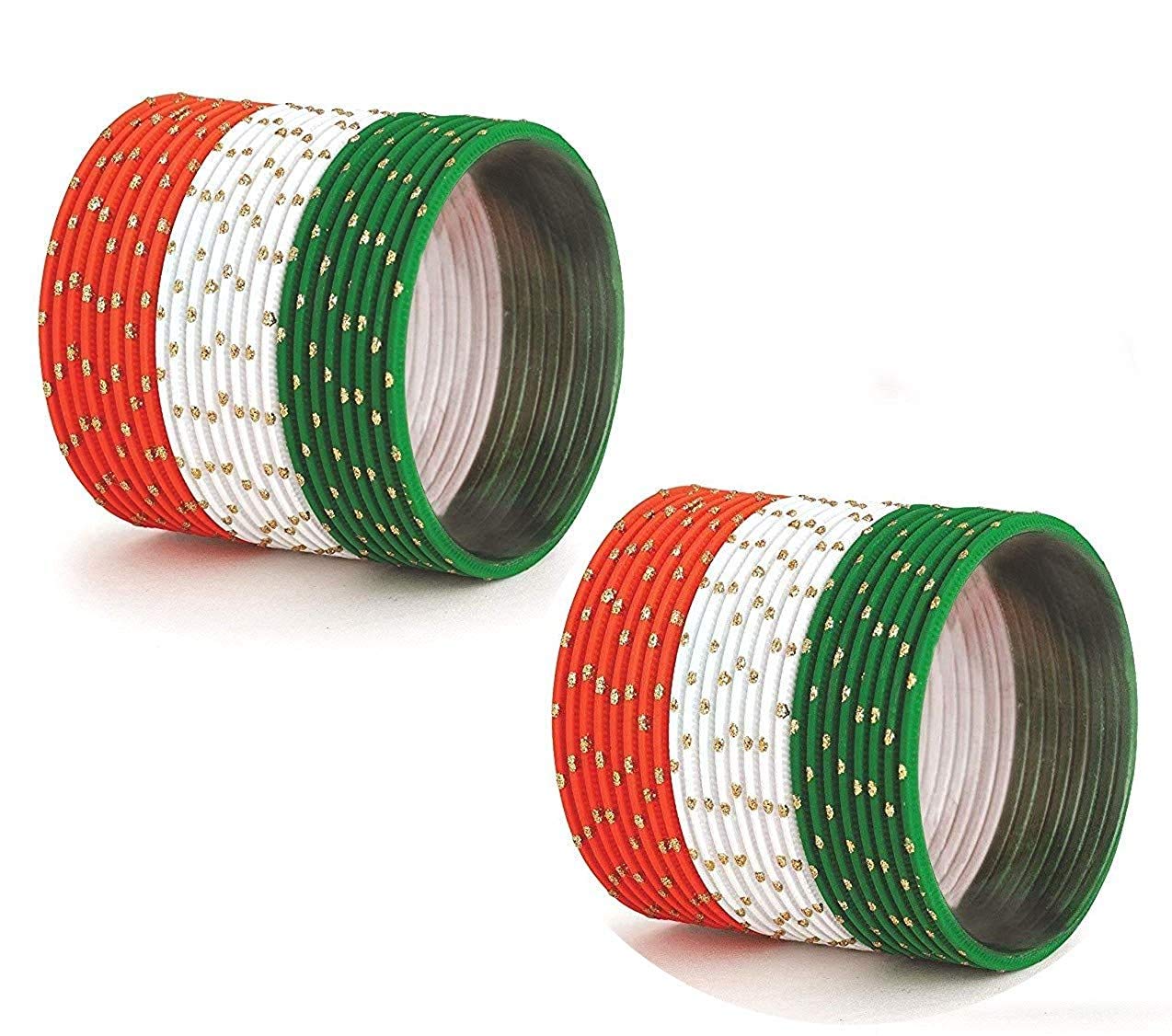 Oneness Tiranga/Tricolour Bangles Set On Occasion Of Independence Day/Republic Day In Orange, White & Green For Women & Girls - (Pack Of 48 Bangles)_2.6 (B08HSGW7ZB) Amazon Price History, Amazon Price Tracker