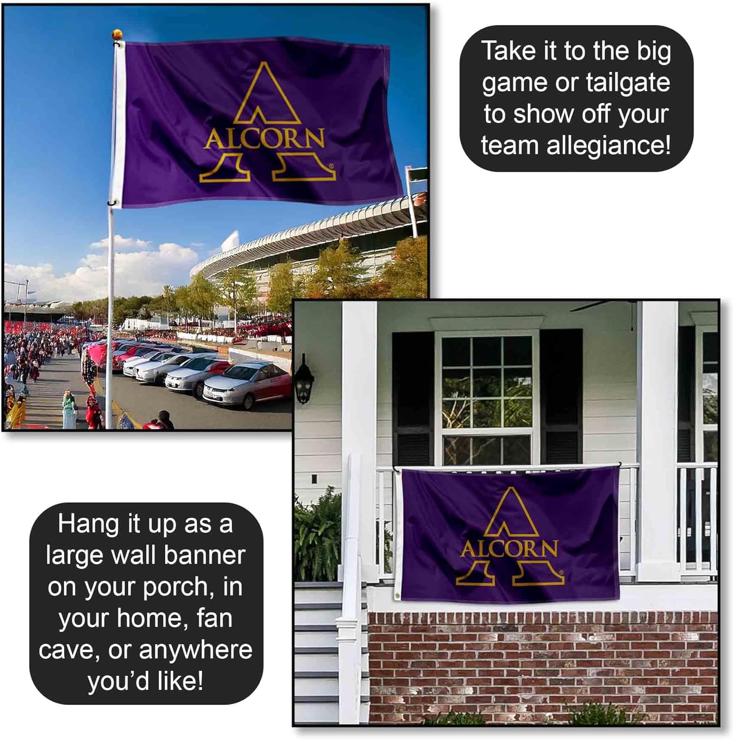 Alcorn State University Braves Banner Flag