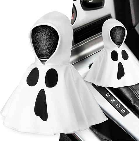 Wonderjune Halloween Ghost Gear Shift Hoodie Cover