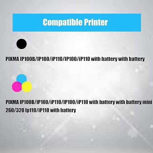 Miniatura 3 de Dell 4Benefit Compatible PGI-35 CLI-36 PGI 35 CLI 36 Cartucho de tinta PGI35 (5xNegro) Utilizado para PIXMA IP100B IP100 IP110 Impresora