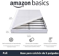 Vista 2 de YaxaBasics - Base para colchón/somier inteligente, 5 pulgadas, tamaño matrimonial