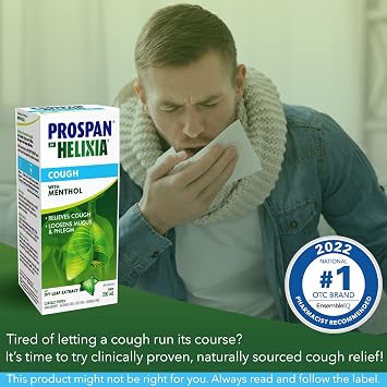 Prospan 100mL By Helixia - Ivy Leaf Extract - Relieves Cough, Loosens Mucus & Phlegm