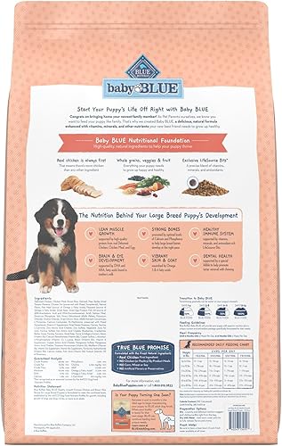 Miniatura 2 de Blue Buffalo Baby Blue - Alimento seco natural para cachorros de raza grande, fórmula de crecimiento saludable con DHA, receta de pollo y arroz