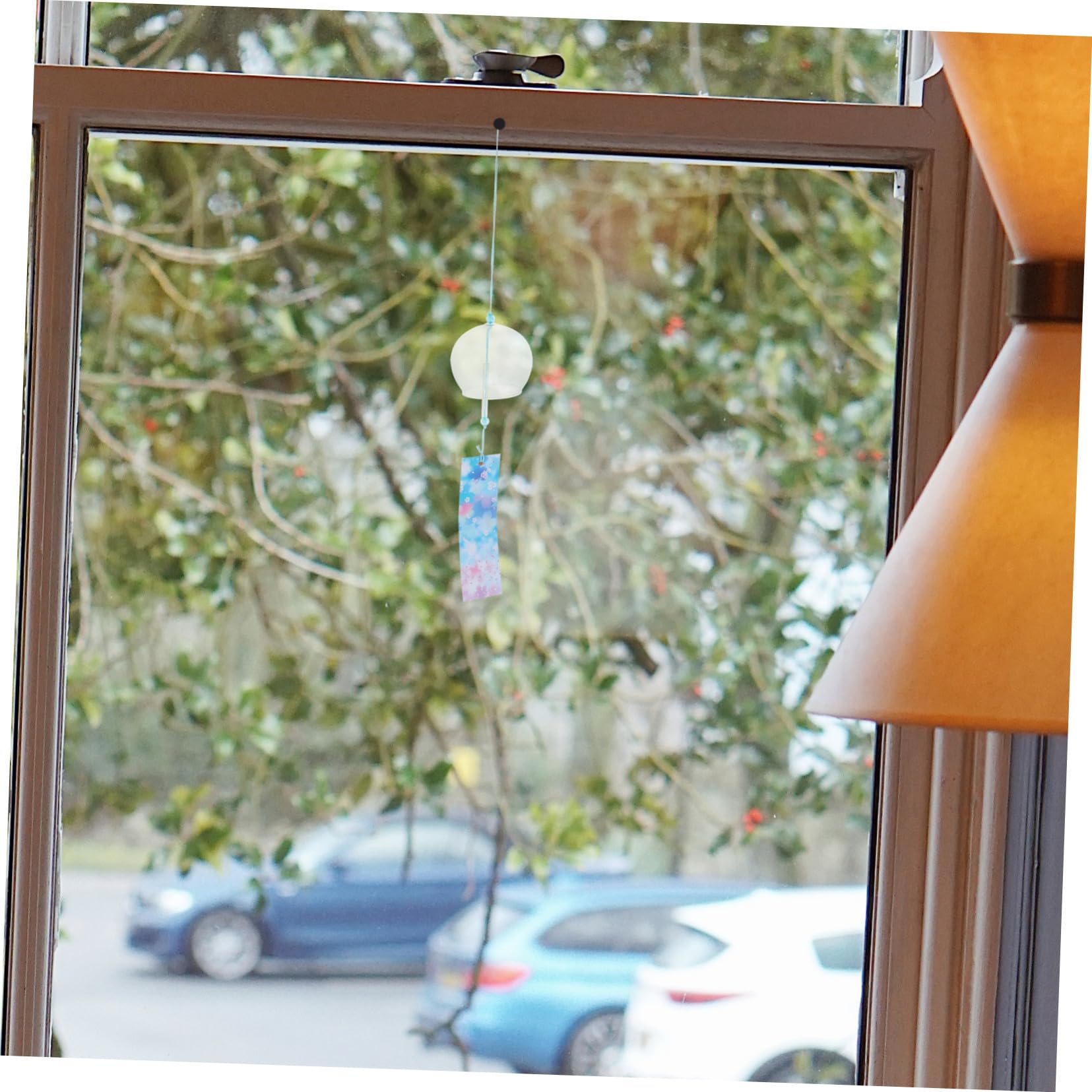 DOITOOL 10 Stück Teiliges Glas Windspiel Japanisches Design Dekoratives Fenster Gartendeko Windspiel mit Klarem Klang für Balkon Festival und Entspannende Atmosphäre