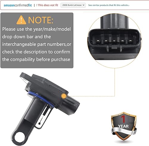 Miniatura 6 de Effoexparts Medidor de sensor de flujo de aire masivo Maf compatible con Toyota Avalon 1999-2001 Camry 2002-2006 Tacoma 1999-2009 Lexus ES300