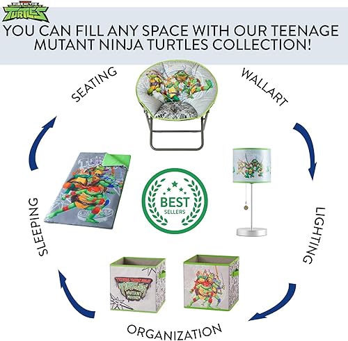 Miniatura 6 de Nickelodeon - Lámpara de mesa Teenage Mutant Ninja Turtles 11.8 x 11.6 x 17.2 pulgadas