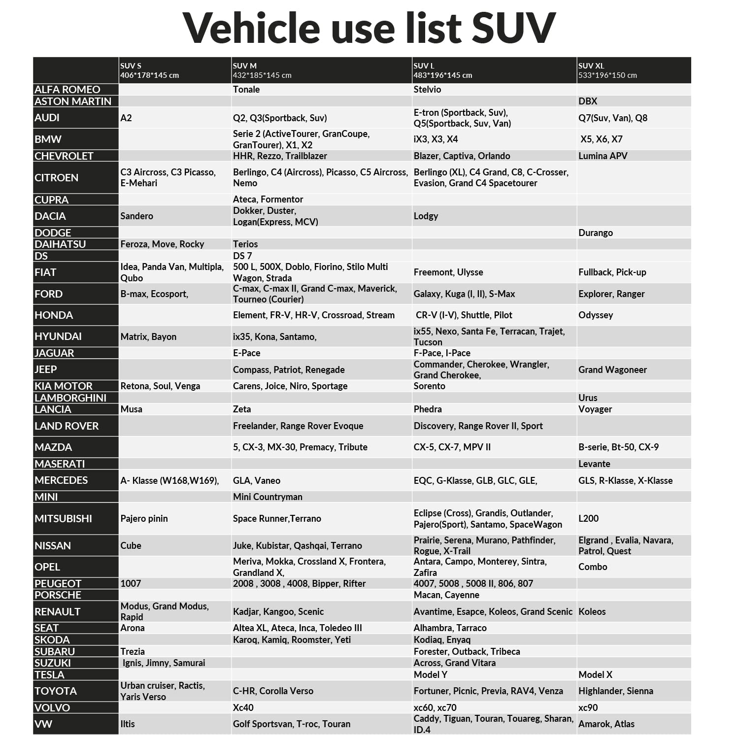 Upgrade4cars Pokrowiec na samochód zewnętrzny | Uniwersalny pokrowiec na suv odporny na zarysowania na lato i zimę | Suv M - 432 x 185 x 145 cm