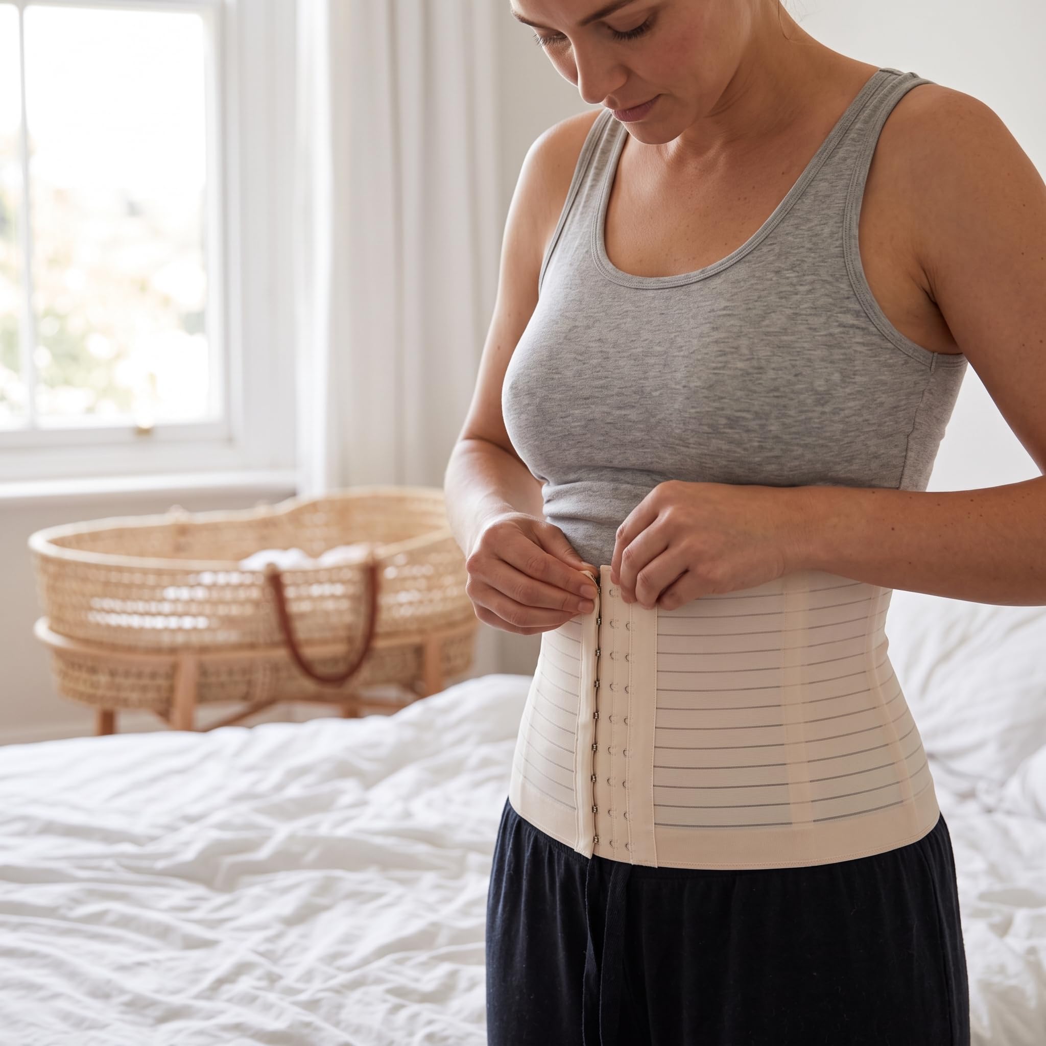 Contenitiva Donna, Guaina Modellante e Corsetto per, Modellante Senza Cuciture per Recupero Post-Parto