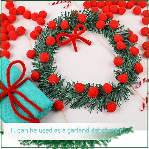 Miniatura 7 de 100 pompones rojos de 1 pulgada para manualidades con 24 ojos saltones vibrantes para decoración de artes y manualidades (dorado)