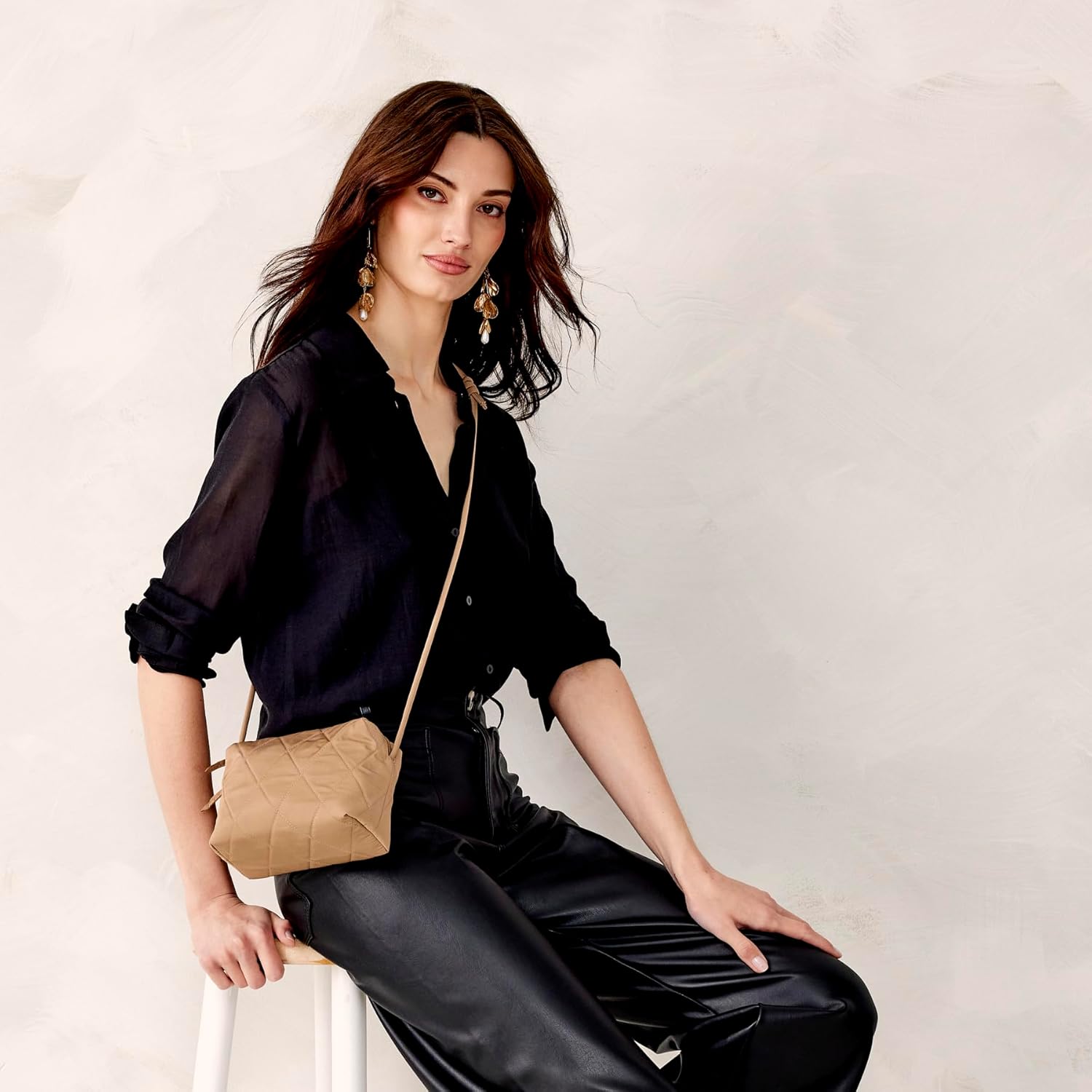 womens Polyester Twill Blake Crossbody Bag - Image 2