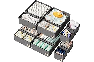 12-Pack Dresser Drawer Organizers: Essential for Baby Nurseries