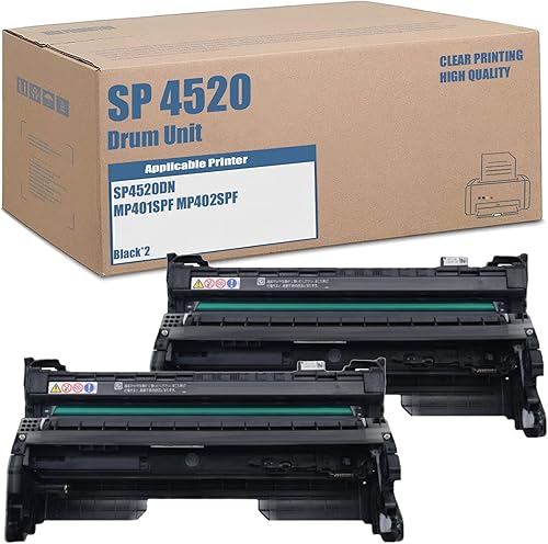 Miniatura 8 de Unidad de tambor negra de alto rendimiento compatible con Ricoh M9060136, funciona con impresora SP 4520DN MP 401SPF MP 402SPF (20000 páginas)