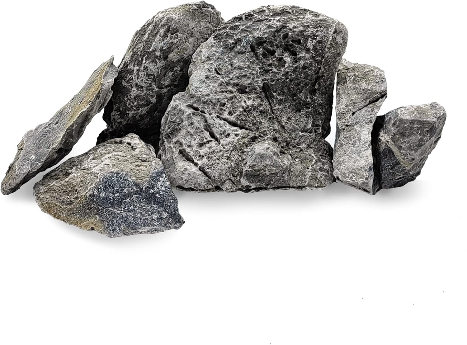 Hamiledyi 4.5lb Seiryu Stone Aquarium Natural Slate Rock