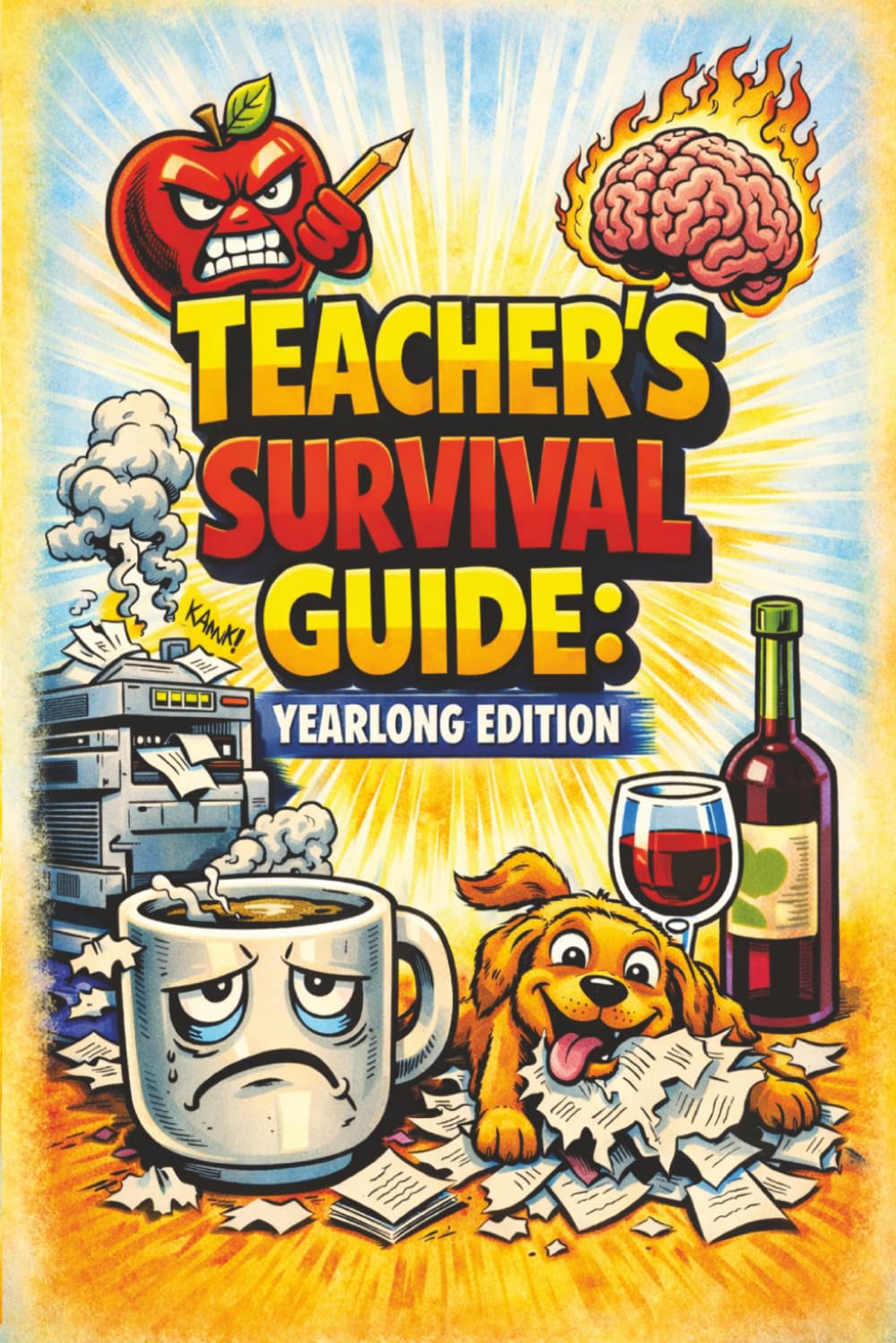 Teacher's Survival Guide: Yearlong Edition - The Perfect Gift for Teachers to Survive (and Thrive) the School Year w/ Puzzles, Prompts, Sketches and more!