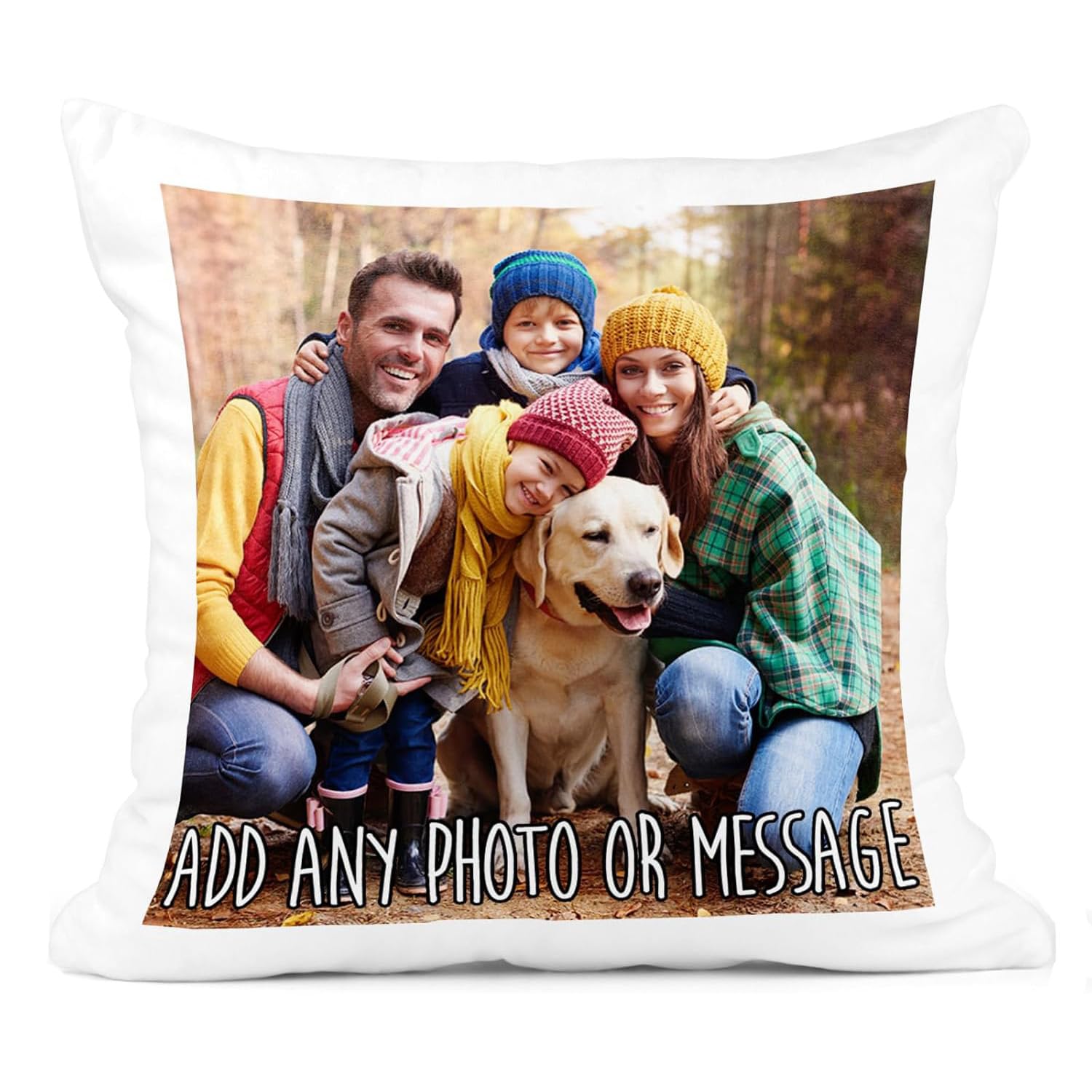 Personalised Cushion | Create Your Own Photo Cushion | Add a Message Cushion | Custom Cushion Cover | Photo Upload Cushion, Personalised Birthday Cushion, Cushion Gift