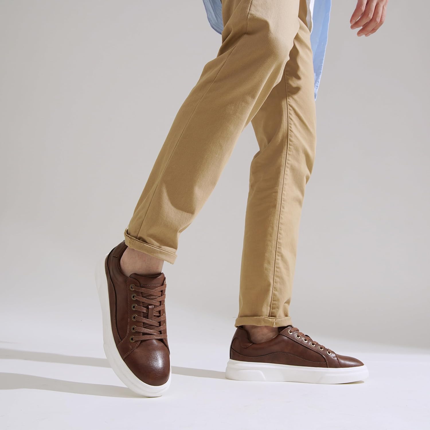 Vostey Men's Fashion Sneakers Classic Casual Shoes for Men Stylish Soft Mens Dress Sneakers - Image 2