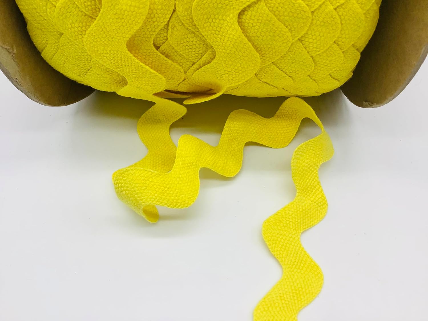 Canary 1-1/8" (28mm) 100% Cotton Super Jumbo RIC Rac – 10 Yards – Colorfast Sewing Trim for Crafts, Costumes & Home Décor | Vintage Cotton