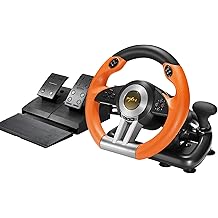 PXN PC Racing Wheel, V3 PRO 180 Degree Universal USB Car Sim Game Steering Wheel with Pedals for PC, Xbox One, Xbox Series S/X, PS3, PS4, Switch