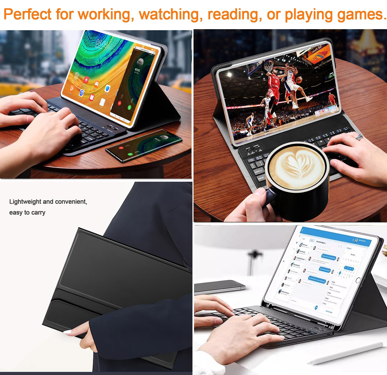 iPad 11/10th Gen Keyboard Case - Black -8 iPad 11/10th Gen Keyboard Case - Black -8