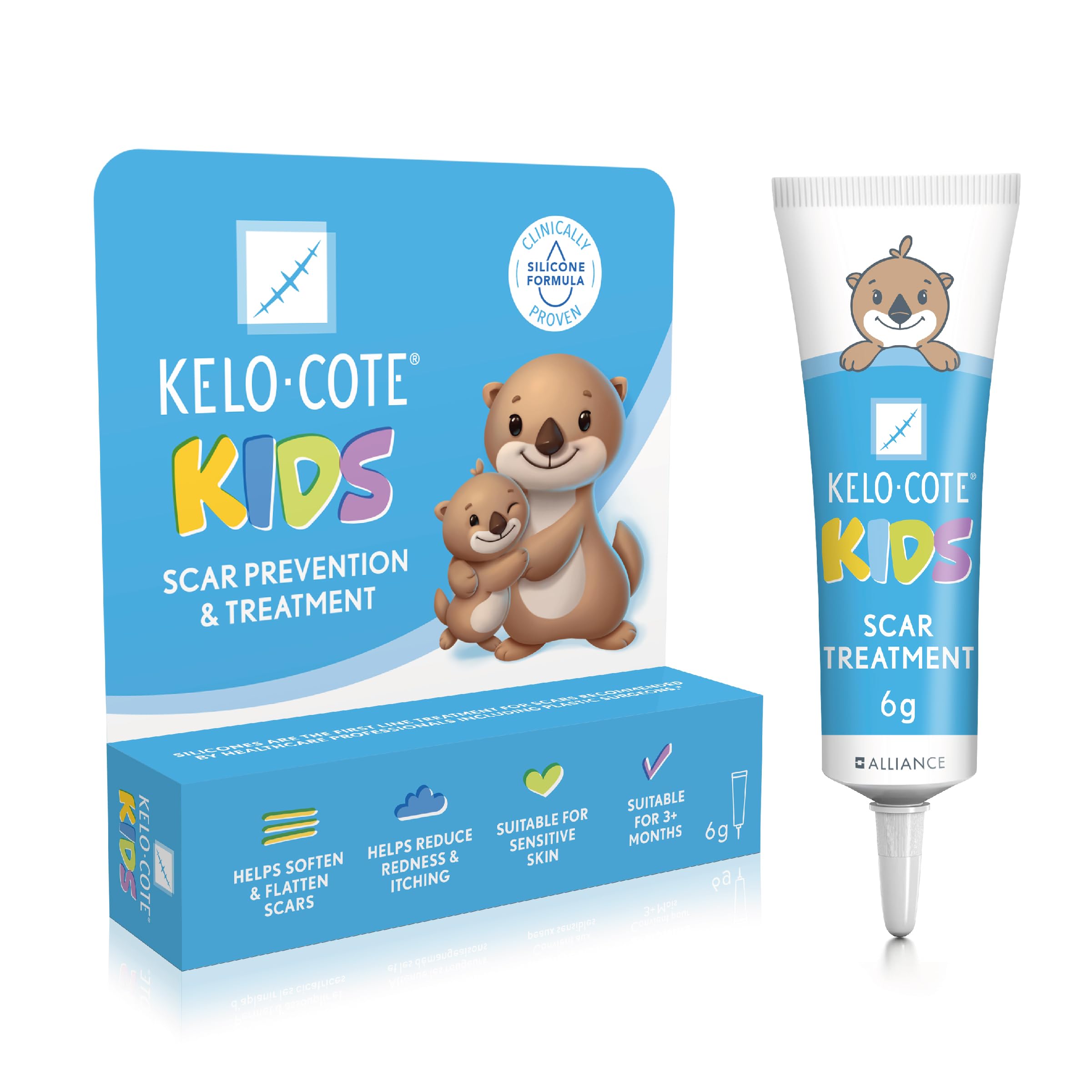 KELO-COTEKids Scar Gel 6g | Silicone Gel for Old & New Raised Scars | Helps Improve Burn, Acne & Surgical Scars | Reduces Redness, Itching & Discomfort | Suitable for 3+ Months