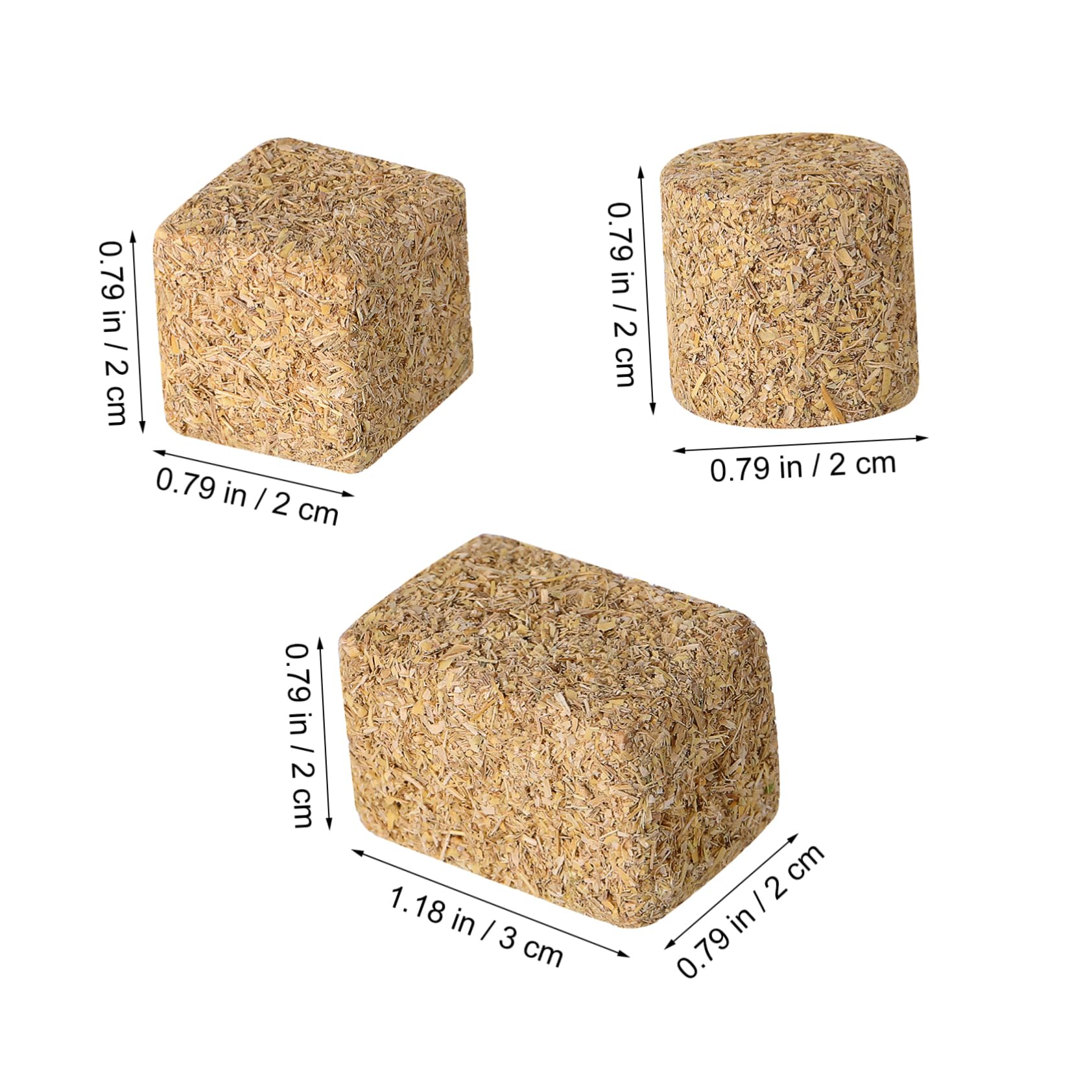 SUPVOX Miniature Haystack Model: 12Pcs Straw Bale Decoration for Dollhouse Autumn Harvest Scene Layout Diy Garden Craft Props - Image 2