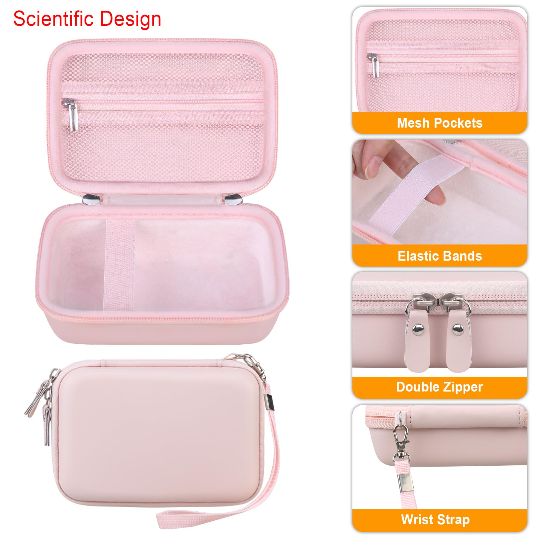 Elonbo Carrying Case for ORGSTA S001 Label Maker Machine, Portable Mini Bluetooth Thermal Label Printer Storage Holder - Image 4