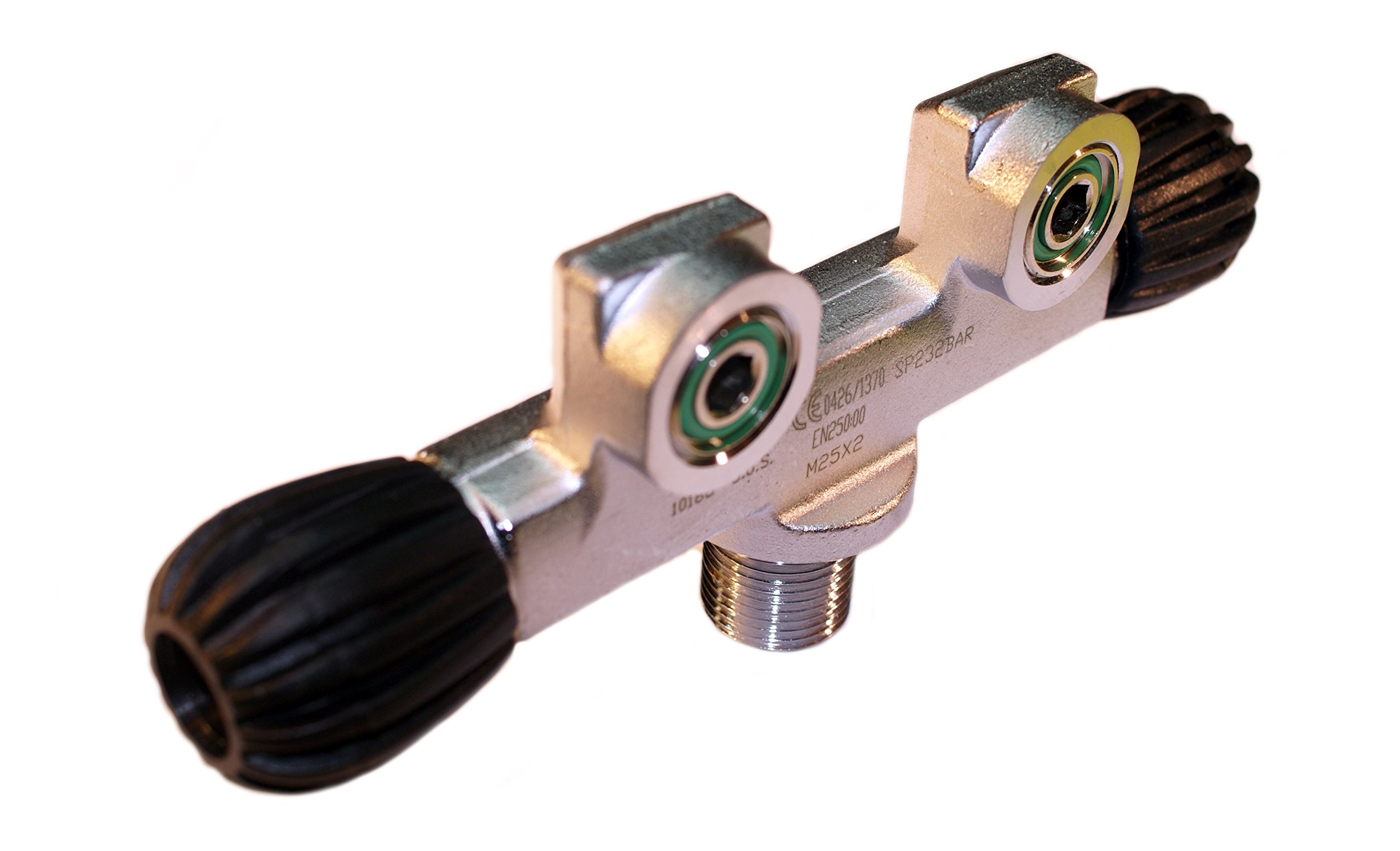 Double Valve pour bouteille Plongee M25 en Line