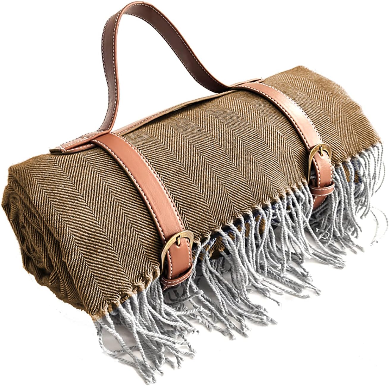 ビーチカーペット、ピクニックマット、 タッセル型キャンプマット 150*200cm ピクニック生地ベルト付きレザーストラップ テント