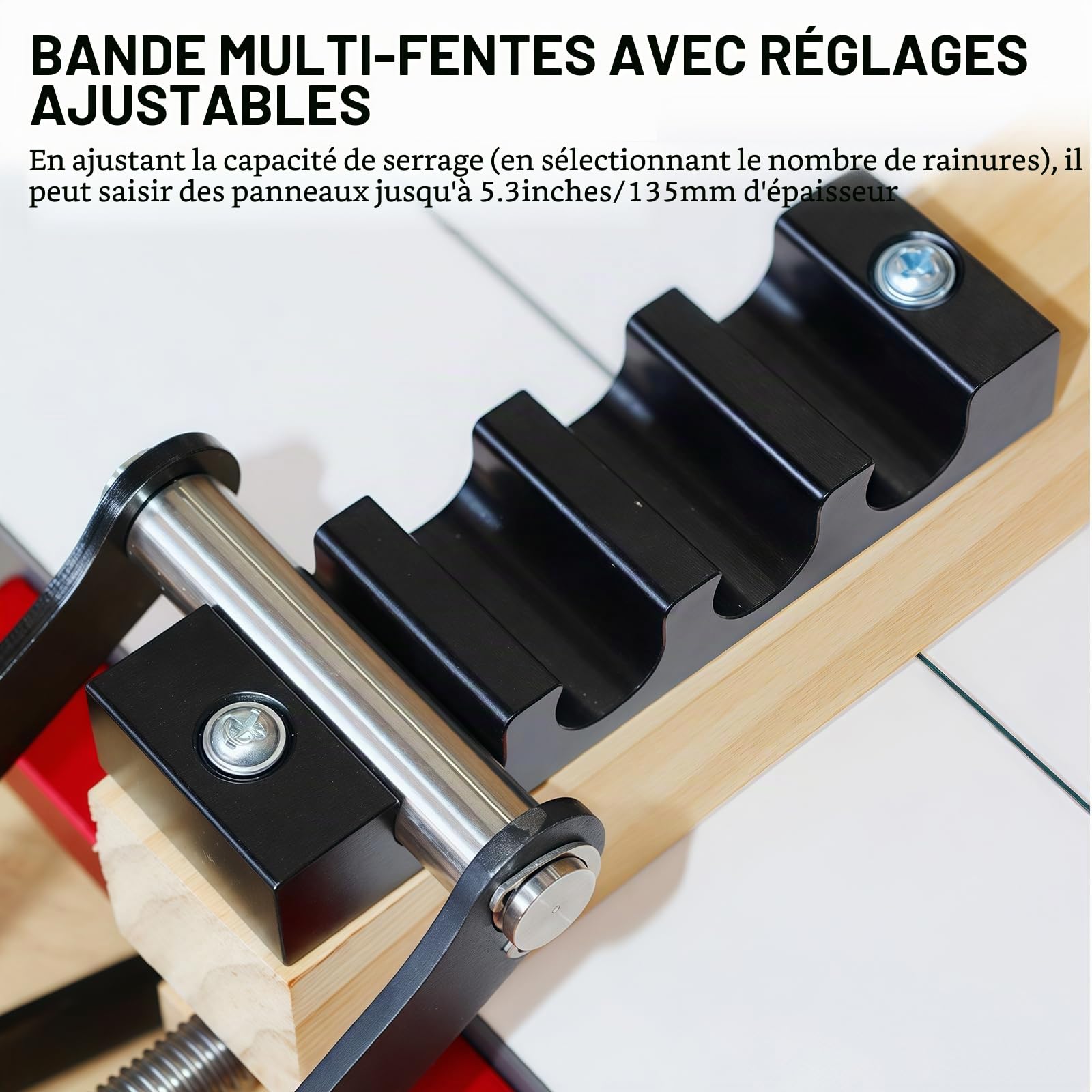 4 pièces de pinces à pression à quatre voies, pinces à pression pour panneaux de découpe et fabrication d’armoires, ensemble de serrage d’angle en alliage d’aluminium pour panneaux de bois et fixation