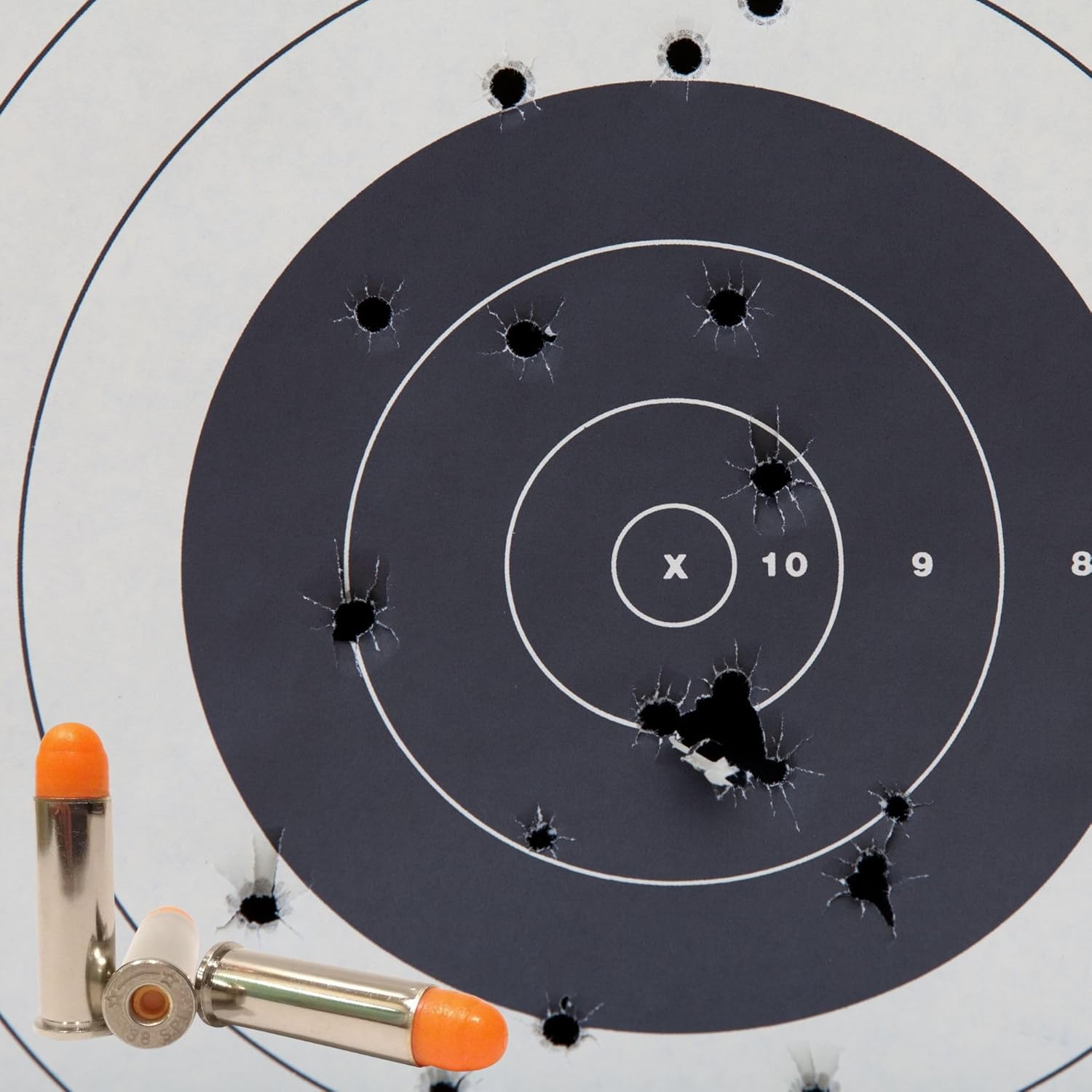 ST Action Pro Pack Of 10 Inert .38 Special Orange Safety Trainer Cartridge Dummy Ammunition Ammo Shell Rounds with Nickel Case