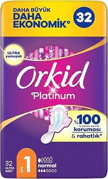 Orkid Platinum Hijyenik Ped Normal Boy 1 32 Adet Ped