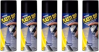 5 PACK PLASTI DIP Mulit-Purpose Rubber Coating Spray BLACK 11oz Aerosol