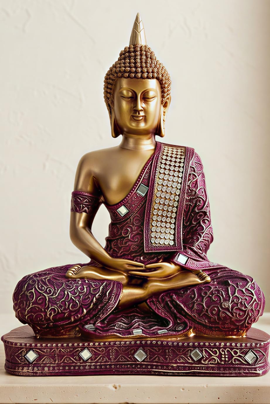 Global Grabbers New 25 Centimetre Meditating Sitting Buddha Statue showpiece ...