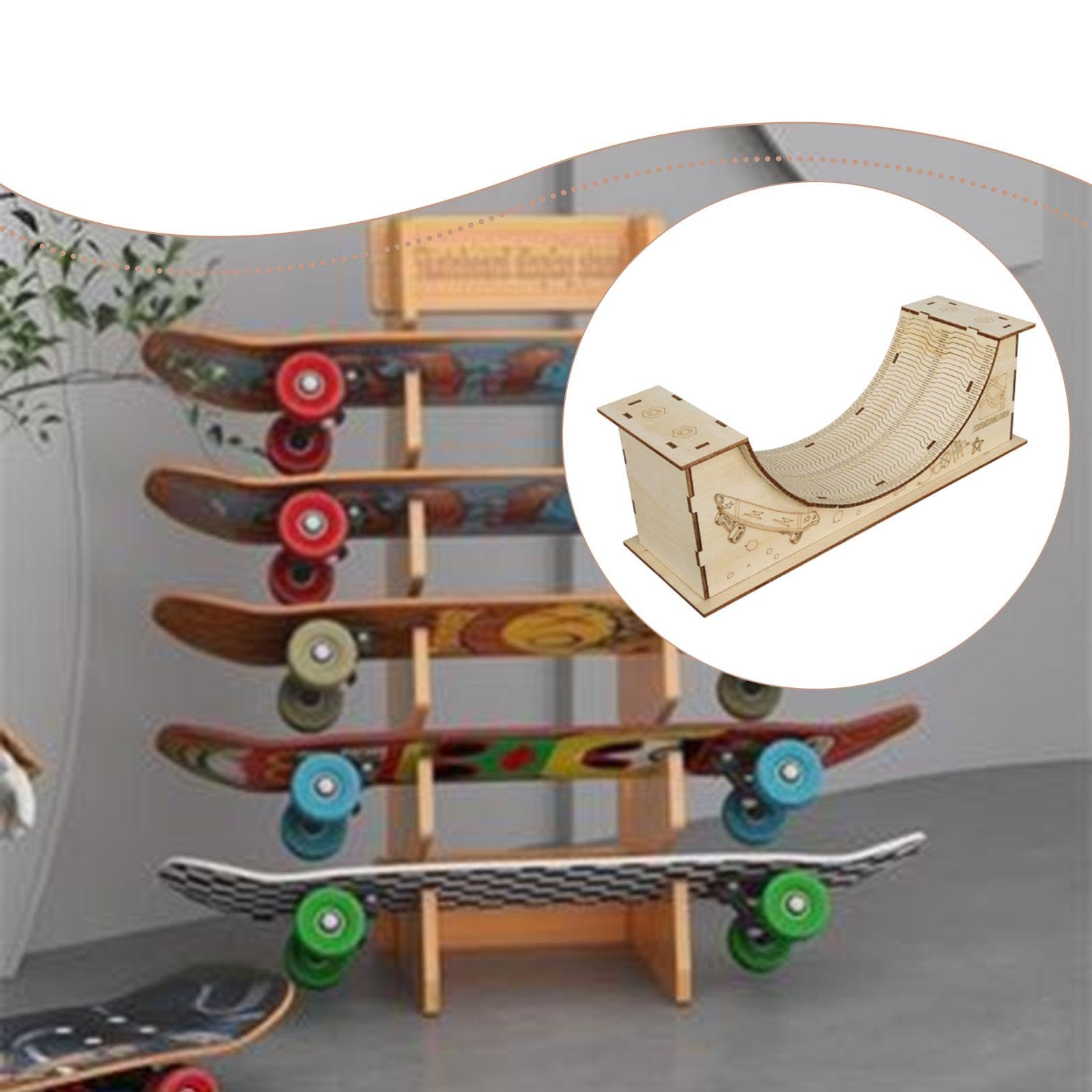 Finger-Skateboard-Rampen-Set, Kinderspielzeug, frühe Lernhilfen, Skate-Training, Finger-Skateboard-Park-Set aus, U Shape Slope