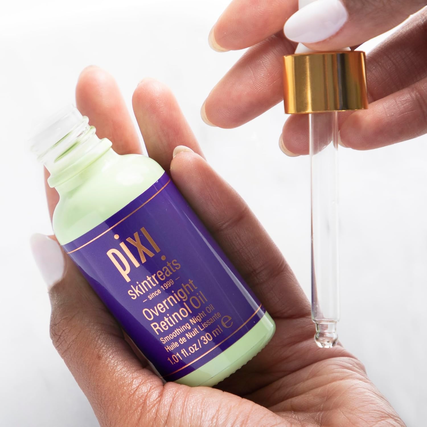 Pixi Beauty Overnight Retinol Oil | Smoothing Night Oil | Peptides Help Firm & Revitalize Skin | Improves Appearance of Fine Lines | 1.01 Fl Oz - Image 9