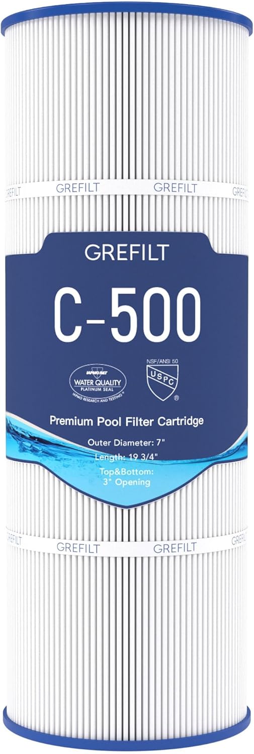 C500 Pool Filter Cartridges, Compatible with Hayward C500, CX500-RE, Pleatco PA50-EC, Unicel C-7656, Filbur FC-1240, 50 sq.ft
