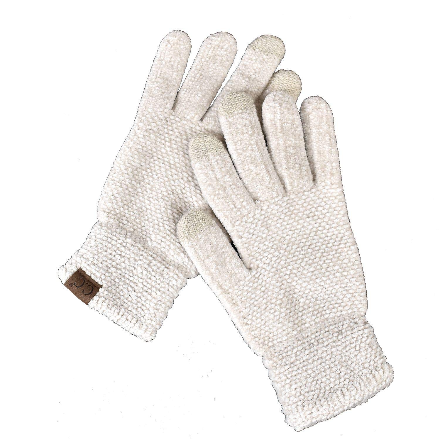 C.C Winter Eco-Friendly Knit Chenille Gloves